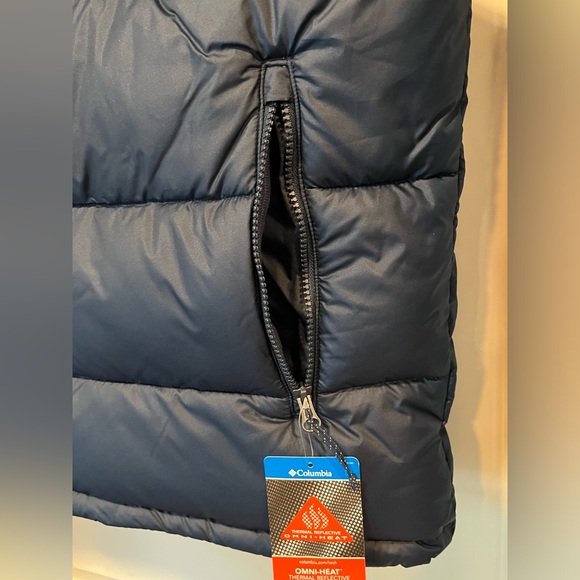 Columbia Pike Lake II Insulated Vest Mens Large Blue Puffer Omni-Heat New Tags - Picture 6 of 16